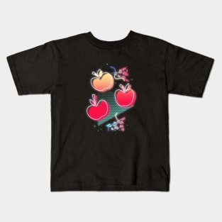 Synthwave Applejack Cutie Mark Kids T-Shirt